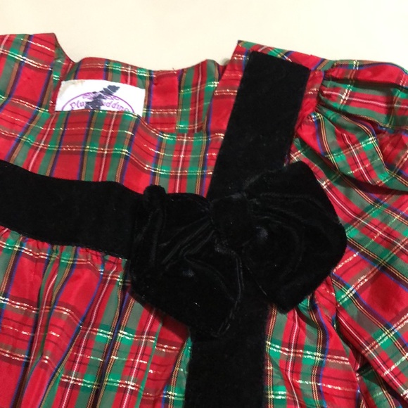 Holiday Baby Plaid One Piece - Picture 3 of 4